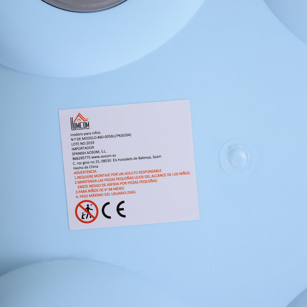 Baby Potty 6 Months-48 Months Non-Slip Hippo Blue (40x30x23cm)