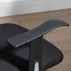 Ergonomic Office Chair with Adjustable Seat and Headrest, in Polyester and Steel, 63x62x106-114 cm, Black