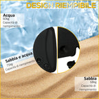 Fillable Arm Umbrella Base up to 75kg with T-Base Included, 80x60x17cm, Black