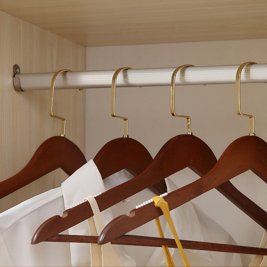 Coat Rack with 3 Shelves and Coat Rail, 80x40x128 cm, Beige