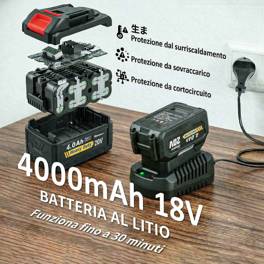 Outsunny Cordless Leaf Blower with 4000mAh Battery and Charger, 18V, Lightweight with 6 Speed Levels