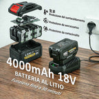 Outsunny Cordless Leaf Blower with 4000mAh Battery and Charger, 18V, Lightweight with 6 Speed Levels