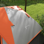 2-Person Camping Tent with Mesh Window and Hook, in Polyester, 210x150x110 cm, Gray and Orange