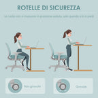 Ergonomic Height-Adjustable Office Chair with Breathable Backrest, 55x48x82.5-94.5 cm, Light Green