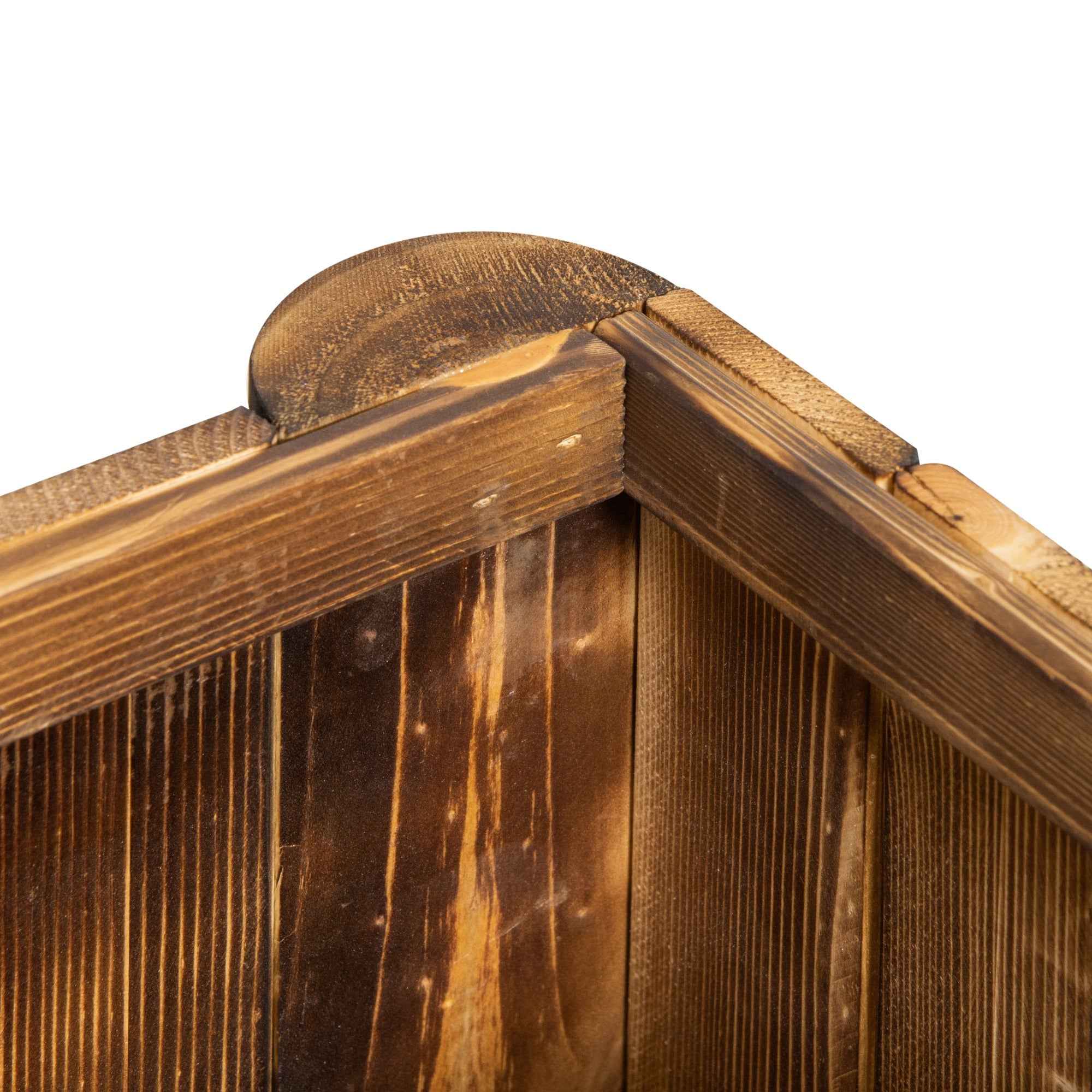Outsunny Rectangular Fir Wood Planter Pot 70 x 35 x 30cm