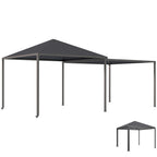 Extendable Garden Gazebo with Wheels and UPF30+ Polyester Cover, 3x3 m/3x5.6 m, Grey