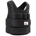 HOMCOM Unisex Weighted Vest 10kg, 38 Individual Weights, Padding, Velcro Closures, Black