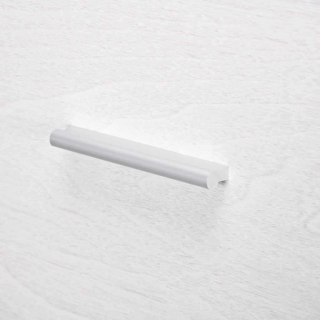 4 Drawer Office Cabinet with 2 Locks and Document Holder Bar, Wooden, 40x42x130.8 cm, White