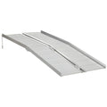 Non-Slip Aluminum Alloy Wheelchair Ramp, 272kg Capacity, 183x72x5cm