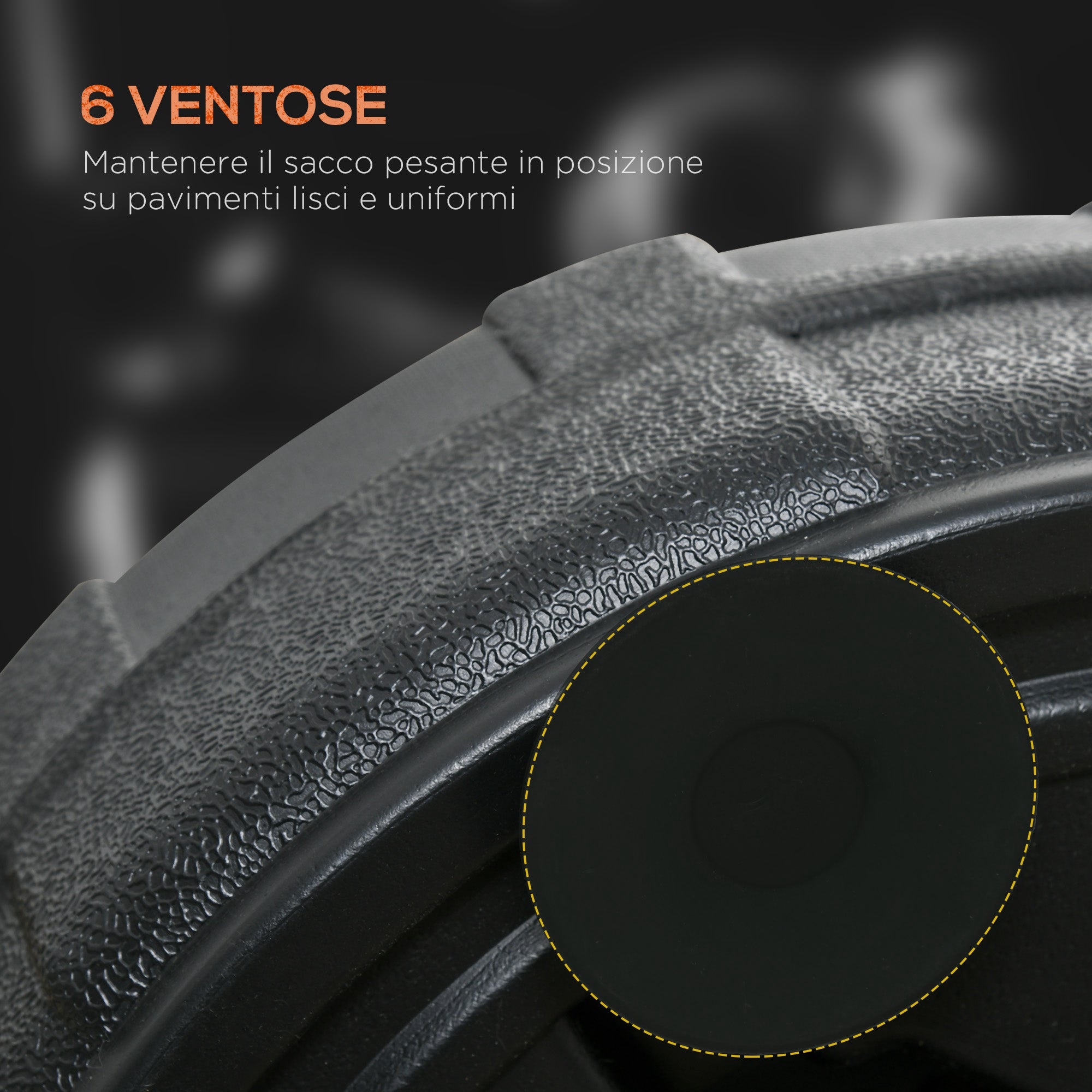 Floor Punching Ball with Fillable Base and Suction Cups, Adjustable Height from 145-180 cm, Black