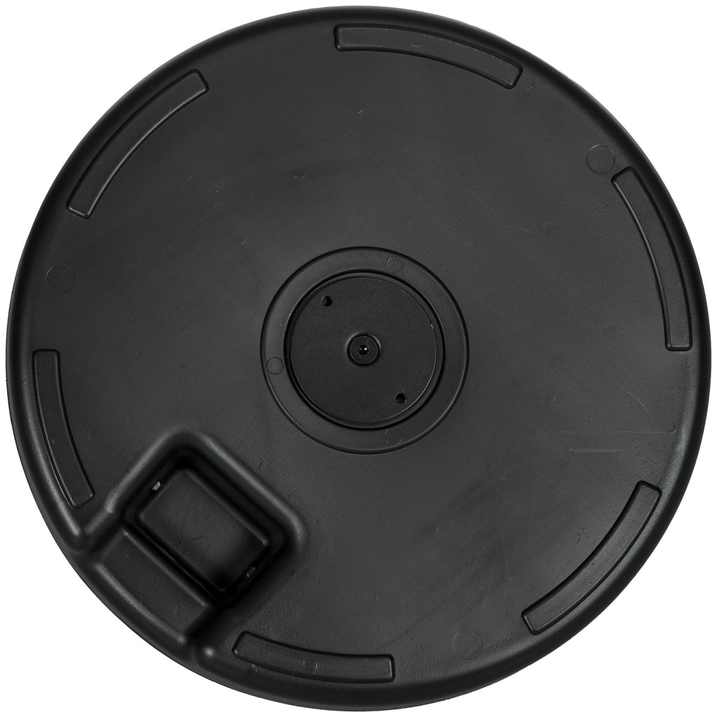 Base for Garden Parasol 2.7 m with Built-in Handles, HDPE and Steel, Ø51x36 cm, Black