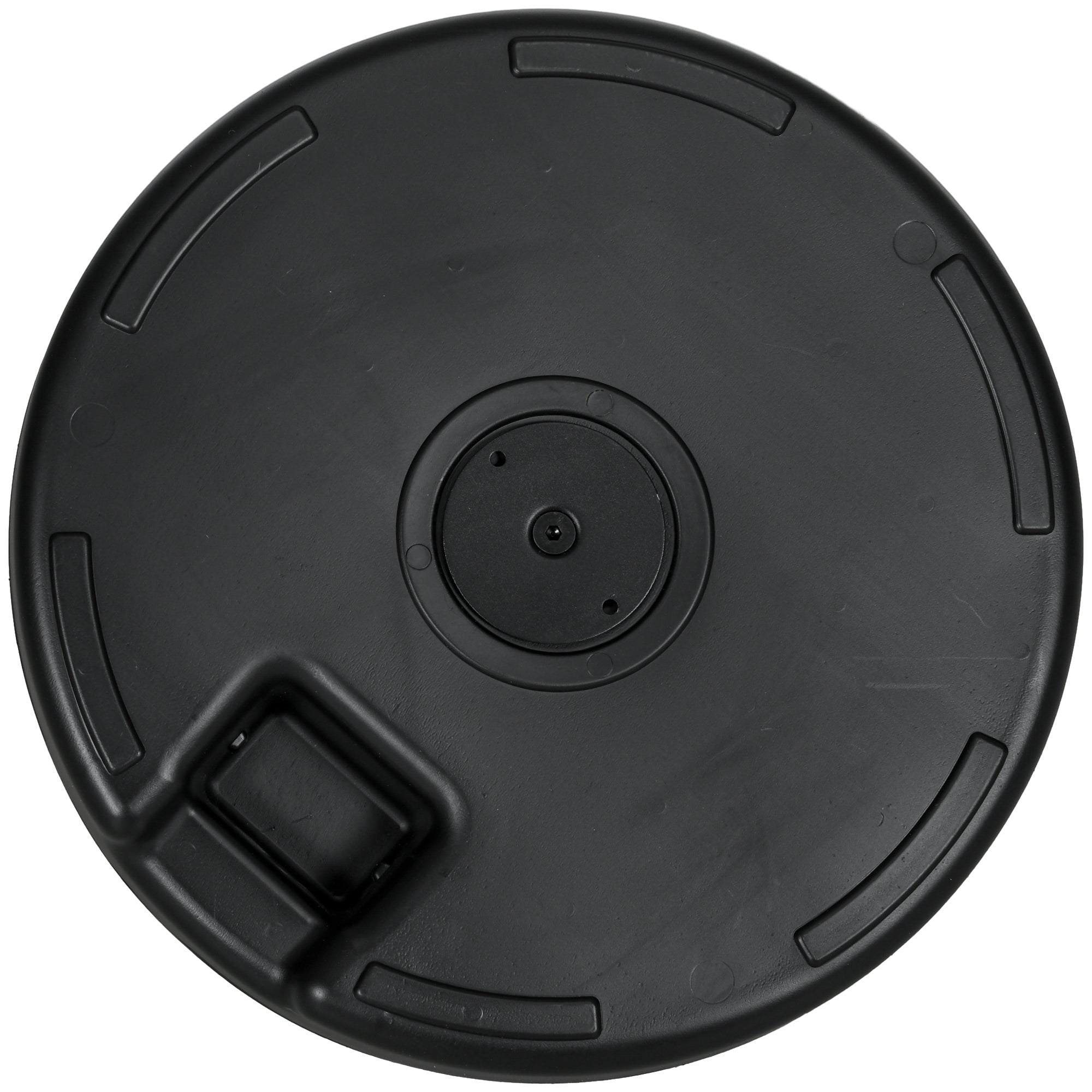 Base for Garden Parasol 2.7 m with Built-in Handles, HDPE and Steel, Ø51x36 cm, Black