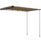 Waterproof Side Car Roof Awning with Adjustable Height, 2.5x1.6m, Khaki - Borgè