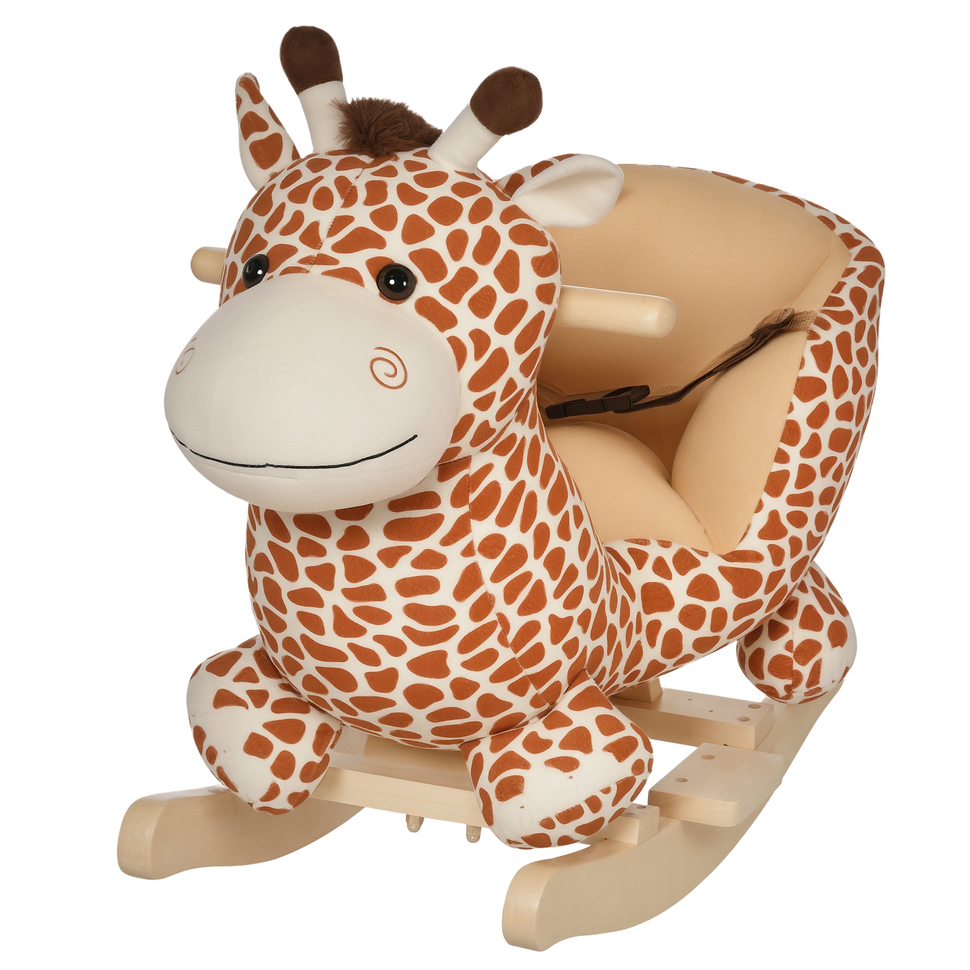 Wooden Giraffe Rocking Horse for Children 60x33x45cm