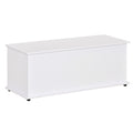 HOMCOM Multipurpose Chipboard Storage Bench with Opening Lid, for Bedroom and Entrance, 100x40x40cm, White
