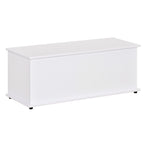 HOMCOM Multipurpose Chipboard Storage Bench with Opening Lid, for Bedroom and Entrance, 100x40x40cm, White