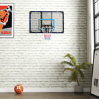 SPORTNOW Wall Basketball Hoop with Unbreakable Backboard and Steel Rim, 113x61x73 cm