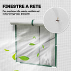 Outsunny Greenhouse for Plants with 2 Side Mesh Windows and Roller Door, in PE and Steel, 196x77x197 cm, White