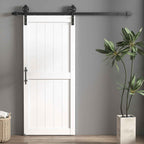 Sliding Door Industrial Style Interior Door, 81.3x213.4cm, Wood