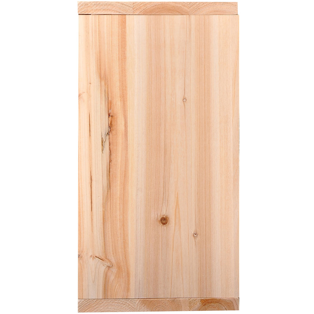 HOMCOM Bottle Rack Cabinet for Wines and Spirits 24 Bottles, 4 Sections Natural Wood, 50 x 26 x 50cm - Borgè