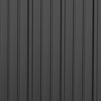 Garden Shed Tool Storage Shed in Steel Sheet with Lock, 161.5x94. 5x196cm, Black - Borge' Group Limited