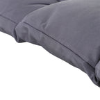 Outsunny 2-Seater Garden Cushion with Backrest for Benches and Swings, 132x110x10 cm, Dark Grey