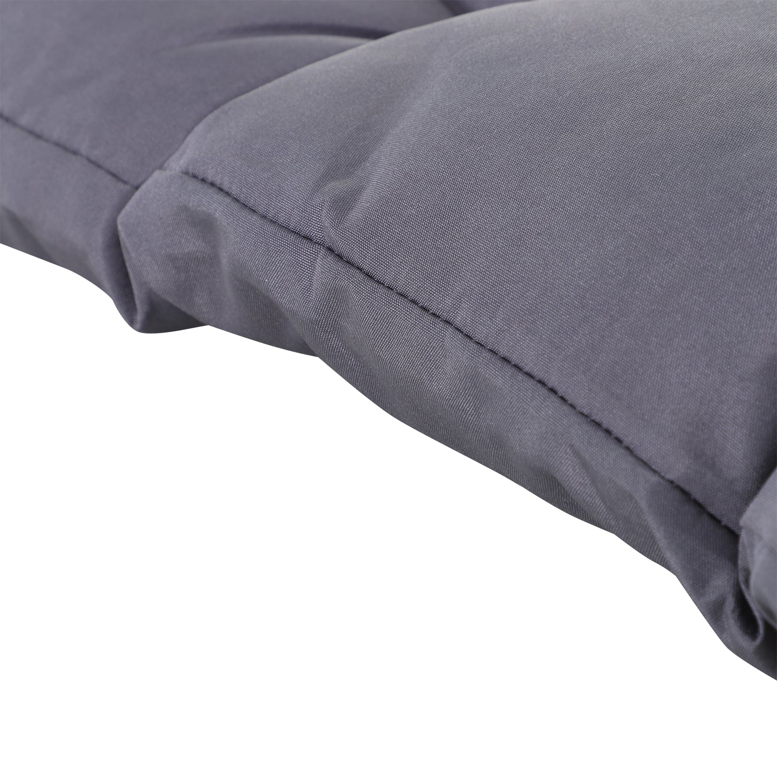 Outsunny 2-Seater Garden Cushion with Backrest for Benches and Swings, 132x110x10 cm, Dark Grey