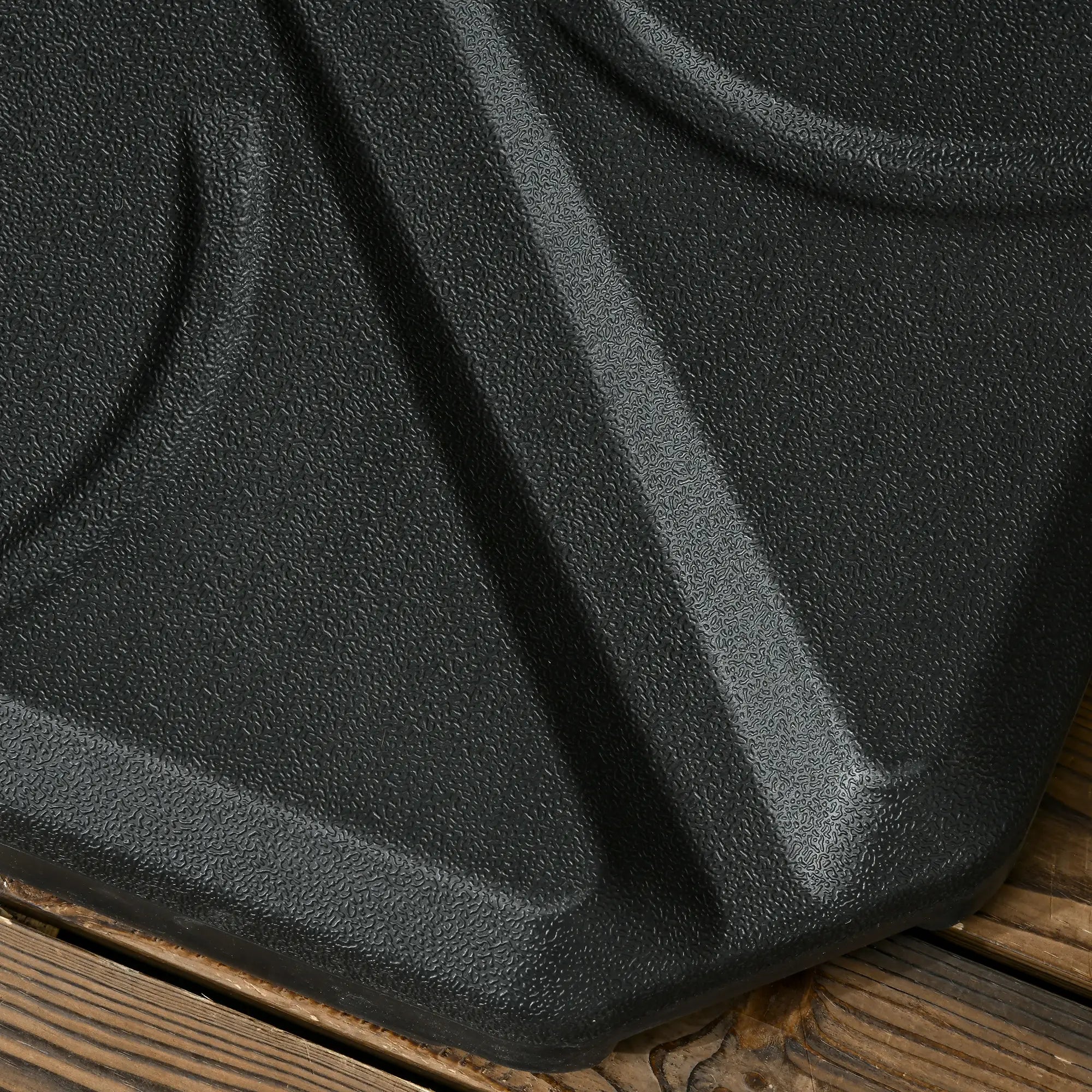 4-Piece HDPE Umbrella Base, Fillable with Water and Sand max 18kg, 103x103x8.3 cm, Black - Borge' Group Limited