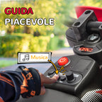 Electric Motorcycle for Children with Training Wheels and Charge Indicator, Made of PP and Metal, 107x56x70 cm, Red