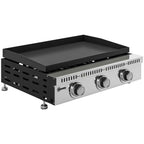 Outsunny Portable Tabletop Gas Grill with Grease Tray, Black