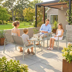 Outsunny Outdoor Sofa Set with Loveseat and 2 Armchairs, Green