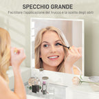 3 Drawer Dressing Table Set with Mirror and Stool, White