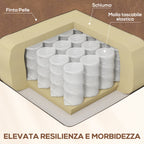 Reclining Massage Chair with Heated Faux Leather and 8 Massage Points, Brown