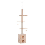 Cat Tree for cats with Scratch Pole for up to 5 Kgs Cat 210-240cm - Borge' Group Limited