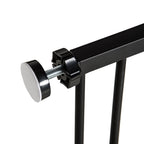 PAWHUT DOCK FOR DOG EXTENSIBLE WITH VITHS AND LARGE OPENING, METAL AND PLASTIC, 76-107X76 CM, BLACK - Borgè