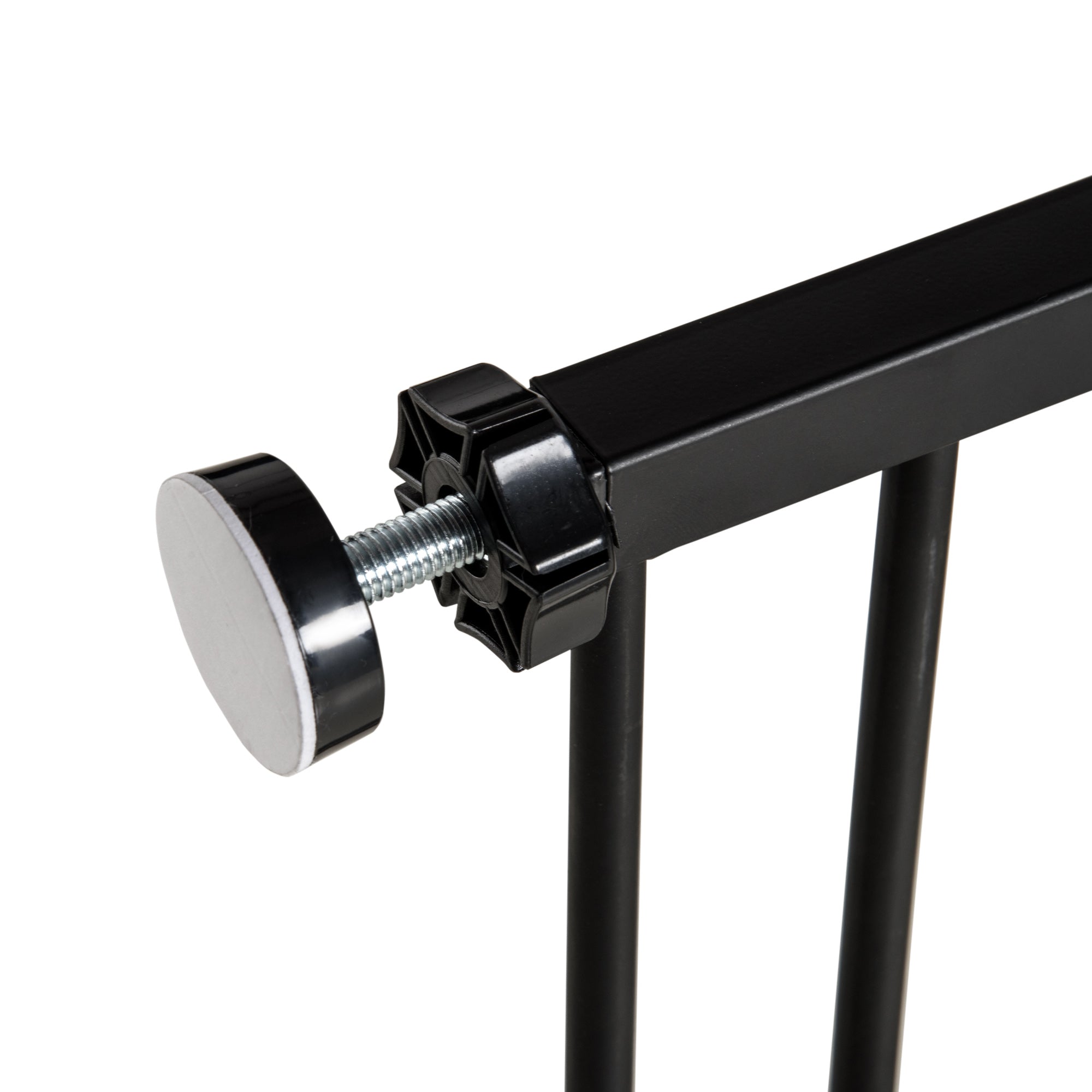 PAWHUT DOCK FOR DOG EXTENSIBLE WITH VITHS AND LARGE OPENING, METAL AND PLASTIC, 76-107X76 CM, BLACK - Borgè