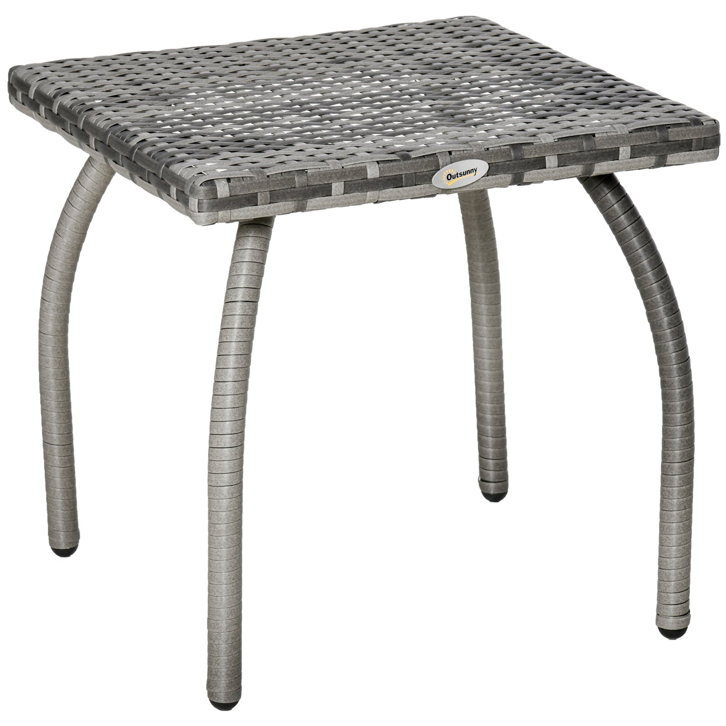 Outdoor Rattan Coffee Table for Terrace | Outsunny (45x45x44cm) - Borgè