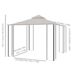 LORY | 3x3 Garden Gazebo - Borge' Group Limited