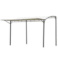 Gazebo Garden Pergola with UV-Proof Fabric Cover and Steel, 3x2.5m, Beige - Borge' Group Limited