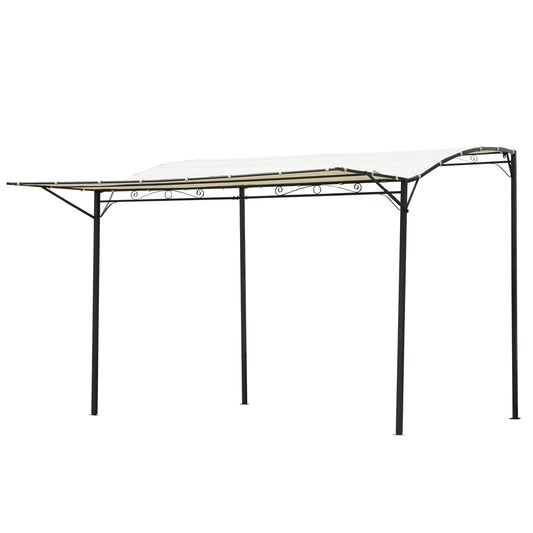 Outsunny Gazebo Garden Pergola with steel garden fabric, 3 x 2.5 m, beige - Borgè