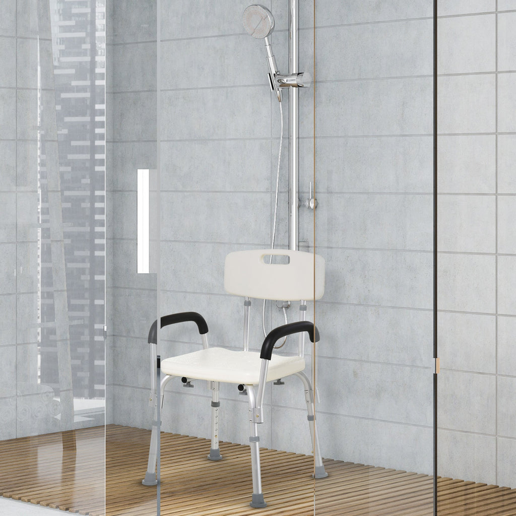 shower chair and bathtub with armrests and adjustable height - Borgè