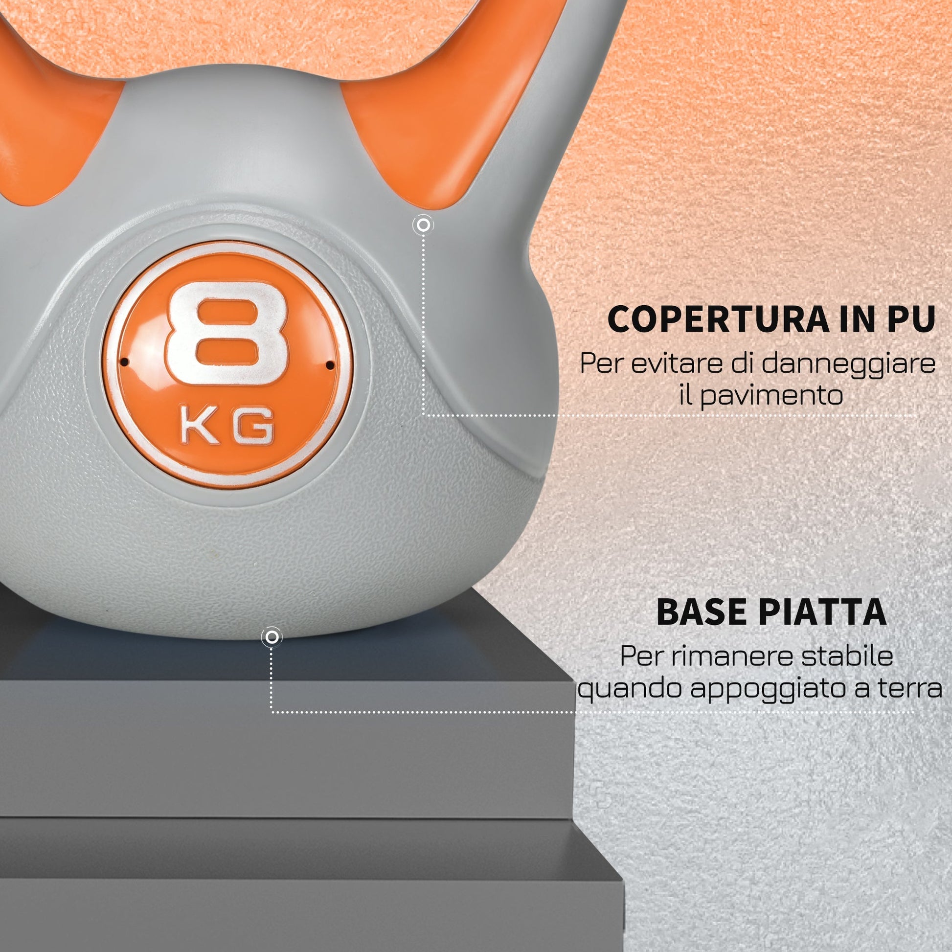 8KG Kettlebell - Borgè