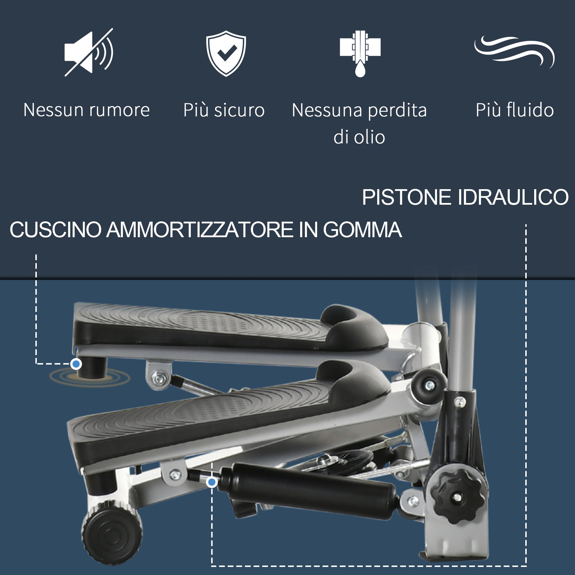 Fitness Stepper with Handles - Borge' Group Limited