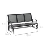 NIS | 3 Seater Garden Swinger / Rocking Chair - Borge' Group Limited