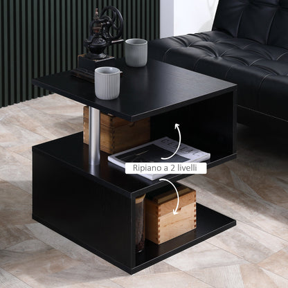 LILA | Black Modern Coffee Table | 50x50x50 cm - Borgè