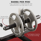 Fitness Pull Down Station for gym in the house with bench and adjustable cable - black - Borge' Group Limited