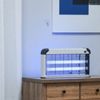 Outdoor and Indoor Electric Insect Killer with UV Mosquito Lamp for 60m², 30W Electric Mosquito Killer, Black and Silver - Borge' Group Limited