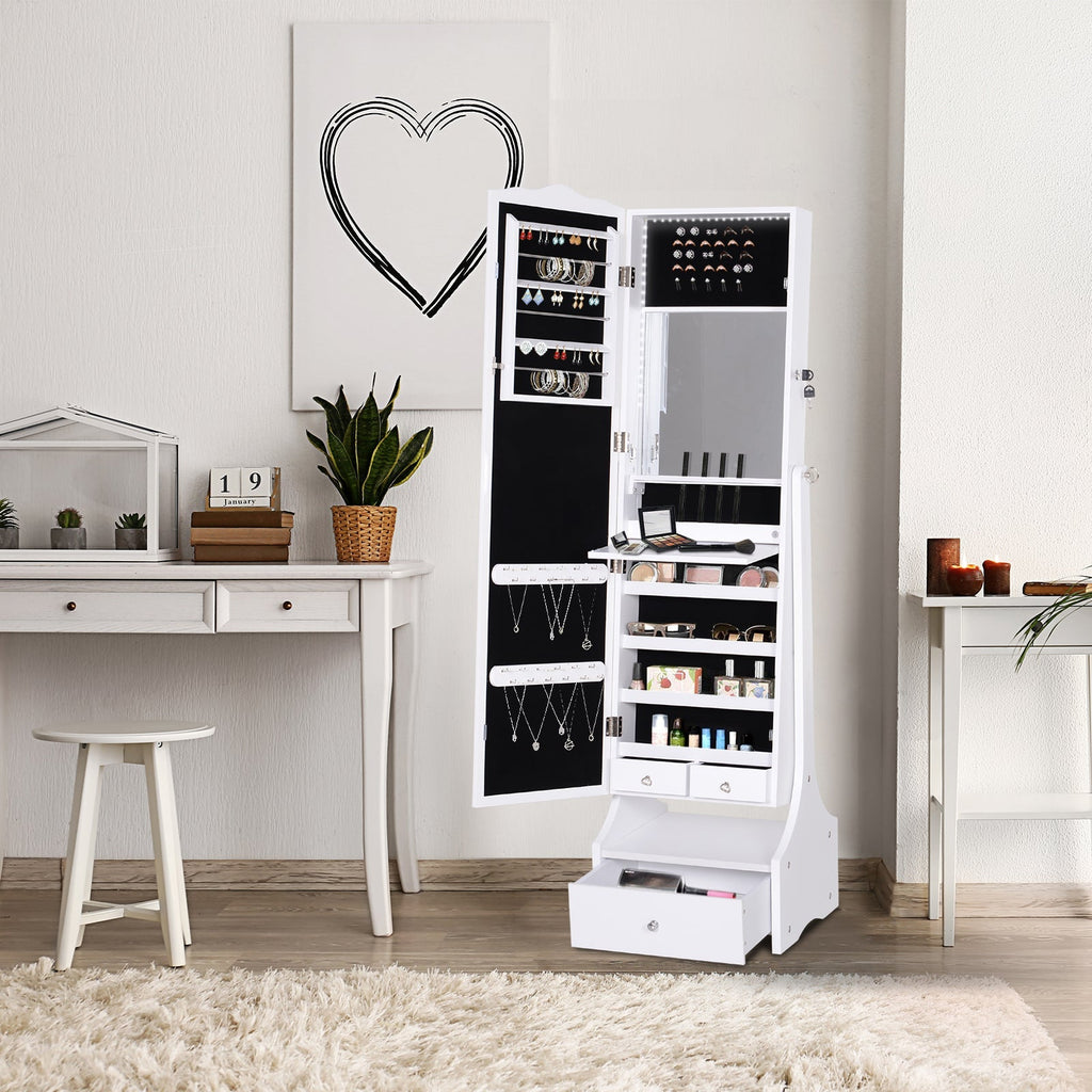 Wardrobe Wardrobe Specchie with white LED lights 45x36x150cm - Borgè