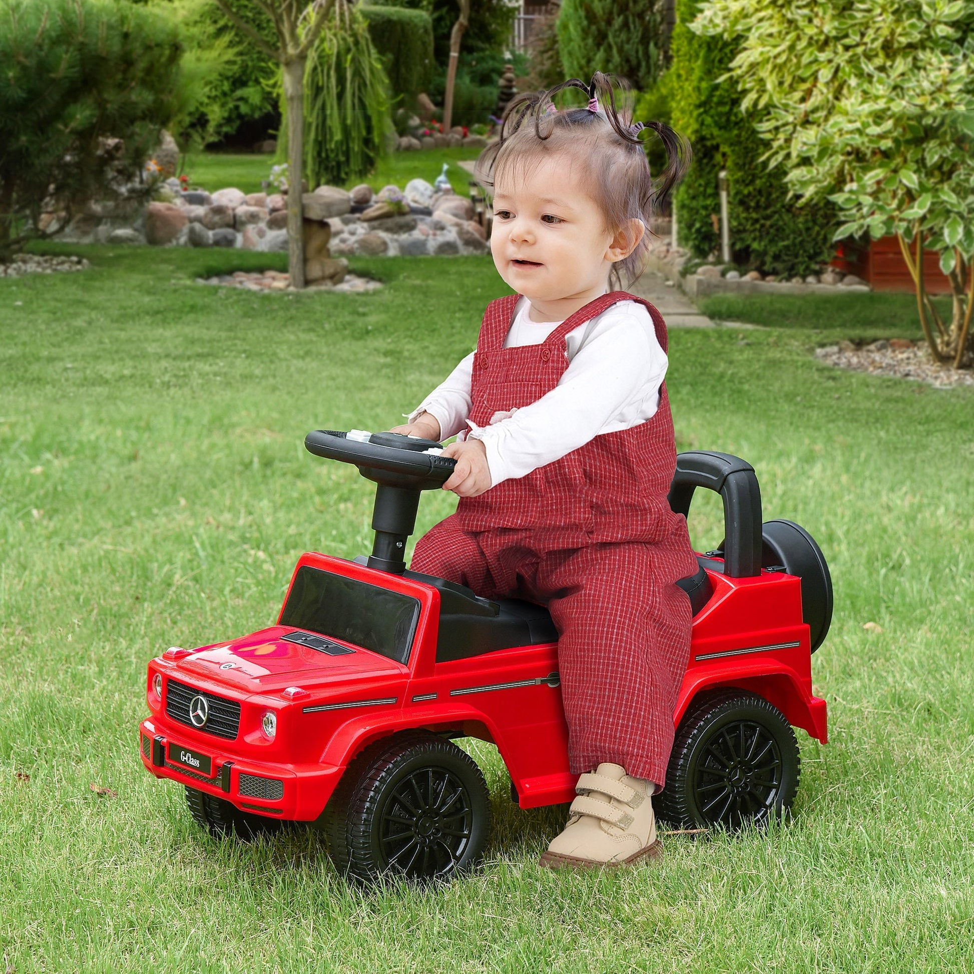 RED MERCEDES | Push Car for children 12-36 months - Borgè