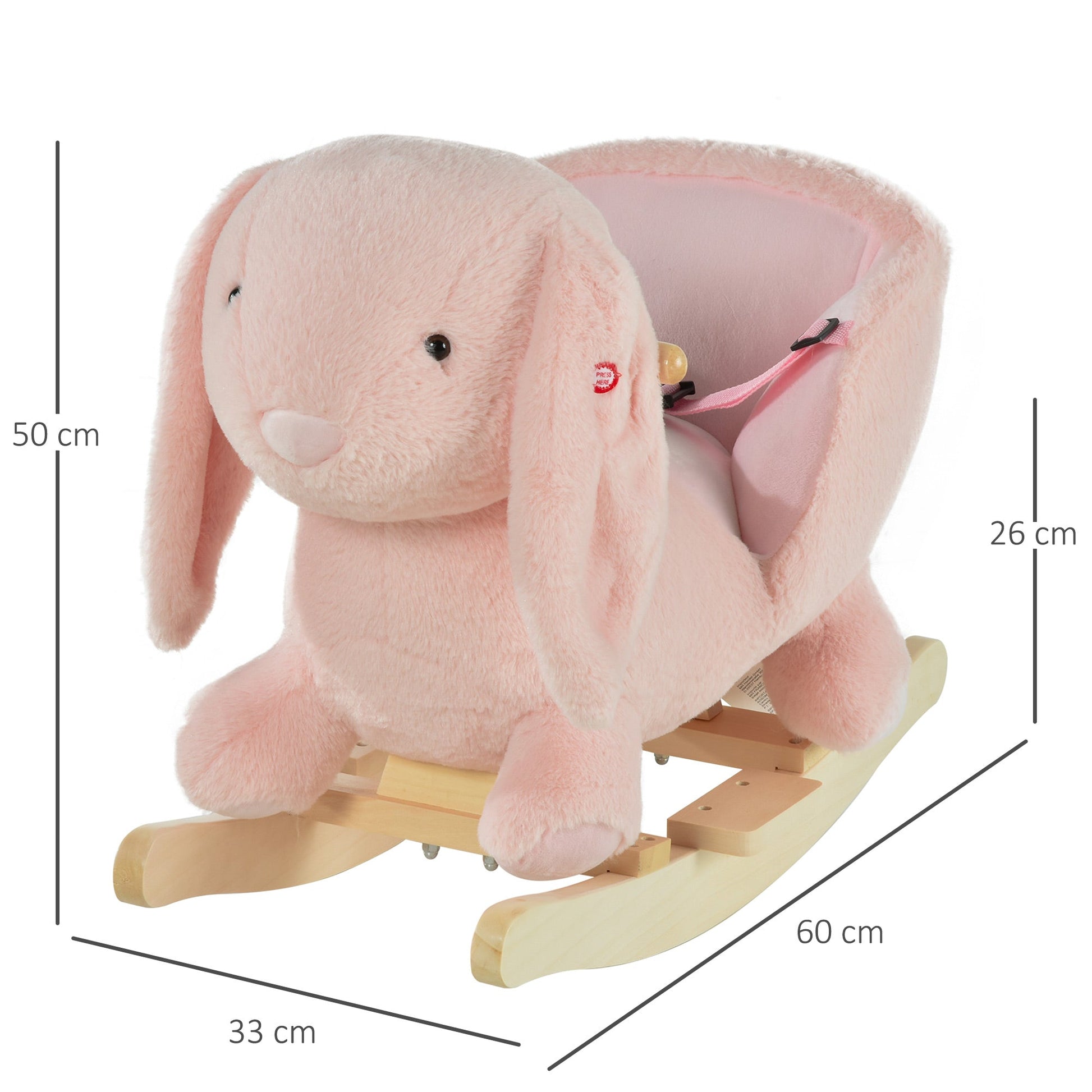 Rocking Pink Rabbit | 18-36 months - Borgè